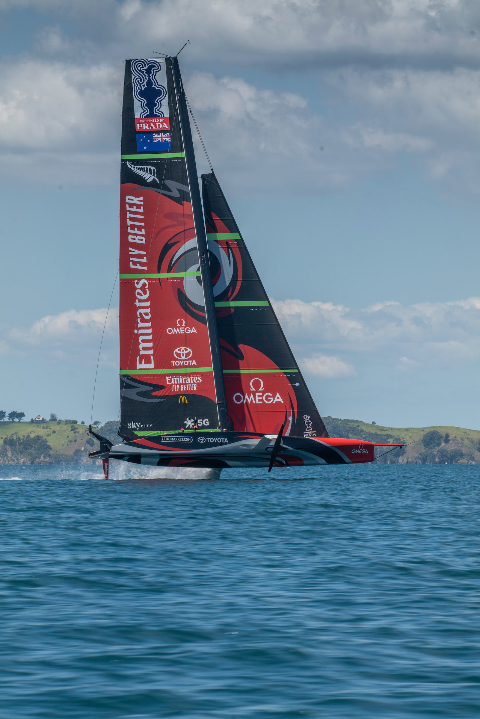 The America's Cup AC75 boat concept revealed. 